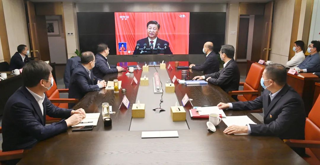 赏金国际集团党委认真组织收听收看党的二十大开幕盛况